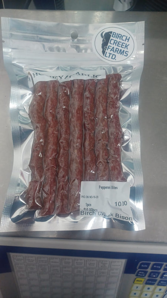 Bison pepperoni bites- 180 gram package